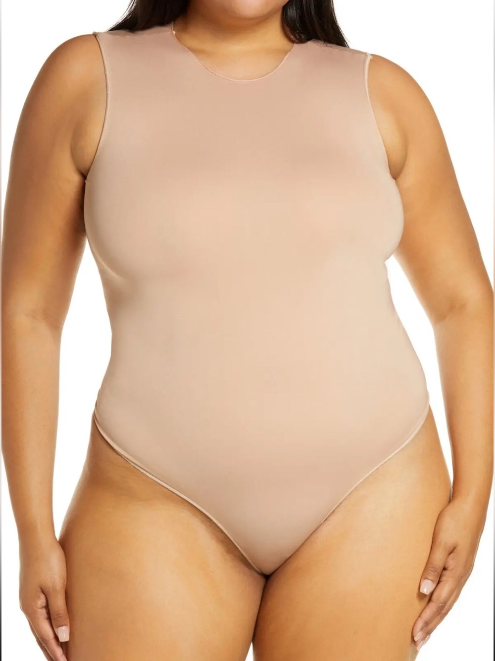 SKIMS Sleeveless Essential Bodysuit Sandstone S/M